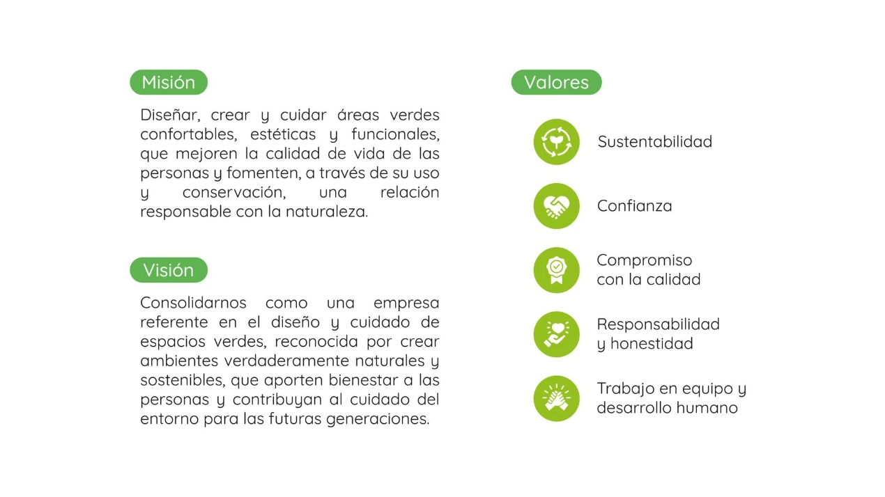 Misión, visión y valores